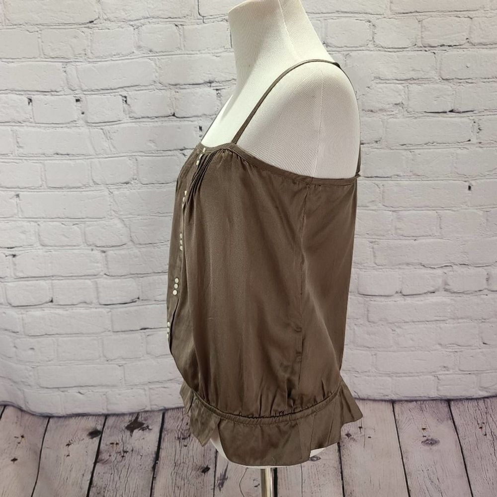 GAP brown spaghetti straped tank top - Picture 9 of 14
